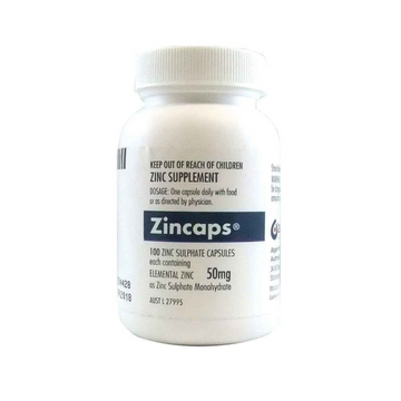 Zincaps 50Mg 100Cap