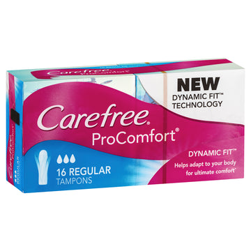 Carefree Tampon Procmf Regular 16Pk