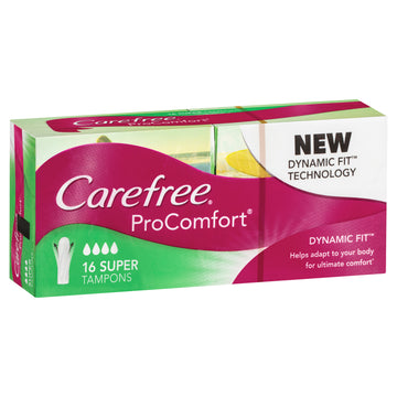 Carefree Tampon Procmf Super 16Pk