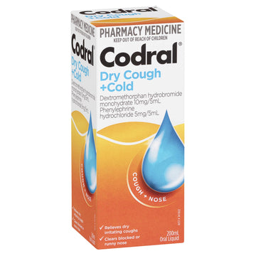 CODRAL® Dry Cough & Cold With Antihistamine 200mL