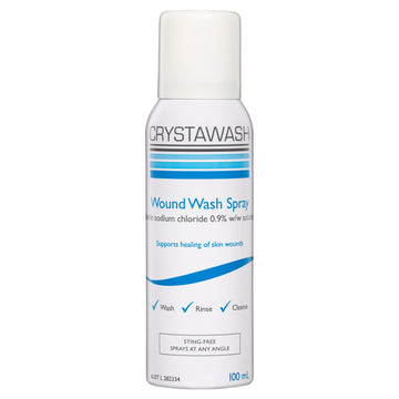 Crystawash Wound Spry 0.9% 100Ml