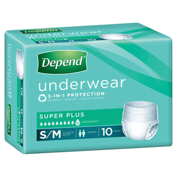 Depend Adult Underwear S/M 10Pk