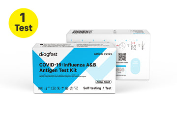 Diagfest Covid-19 / Influenza A & B Antigen Test Kit Single Pack