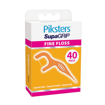 Piksters Supagrips Floss Picks Fine | 40 Pack