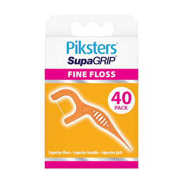 Piksters Supagrips Floss Picks Fine | 40 Pack