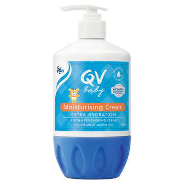 Ego QV Baby Moisturising Cream 500g Pump Extra Hydration Dry Sensitive Soft Skin