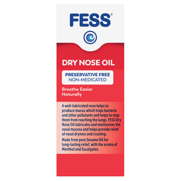 Fess Dry Nose Nostrils Nasal Tissues Irritation Dryness Itchy Relief Spray 30mL