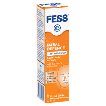 Fess Nasal Defence Spray With Tea Tree Oil Vitamin E Sinus Decongestant 30mL