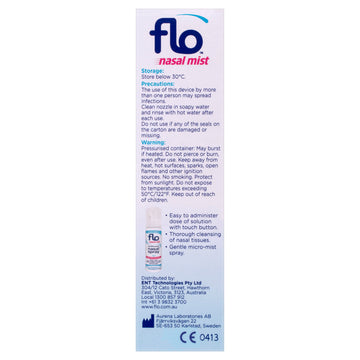 Flo Continuous Nasal Mist Spray Sinus & Allergies Relief Nose Decongestant 50mL