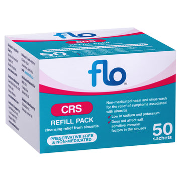 Flo CRS Refill Preservative Free Sinus & Allergies Relief 50 Refills Sachets