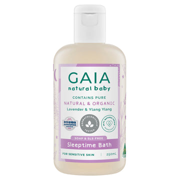 Gaia Natural Organic Baby Sleeptime Bath Lavender & Ylang Ylang 250mL Body Wash