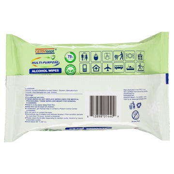 Germispt Wipes Alcohol 50Pk