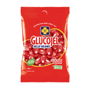 Glucojel Red Jelly Beans 150G