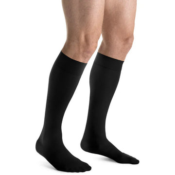 Jobst Mens Knee High Medium Black 15-20mmhg 1 Pair
