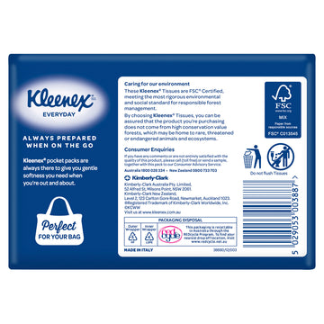Kleenex Pocket Ultrasoft Tiss 9X6Pk