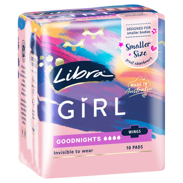 Libra Girl Goodnight Pad 10Pk
