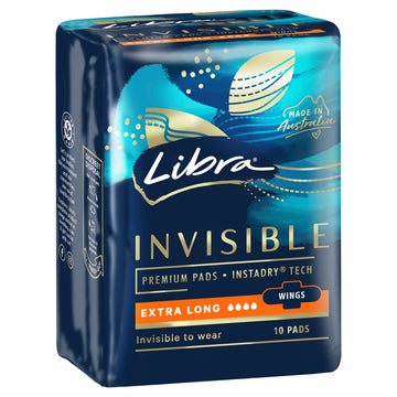 Libra Invis Extra Lng 10Pk