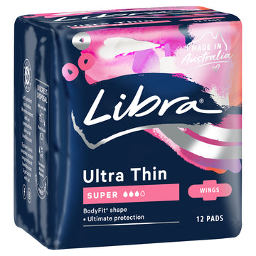 Libra Ultrathin Wing Super Pad 12Pk