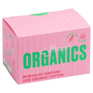 Moxie 100% Organic Cotton Tampons Regular 16 Pack