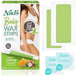 Nads For Wmn Hair Removal Wax Strip 20Pk