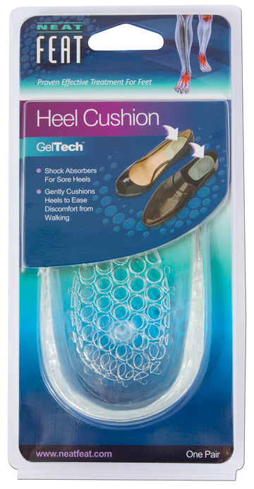 Neat Feat Gel Heel Cushion Large Feet Shock Absorption Shoes Arch Foot Support