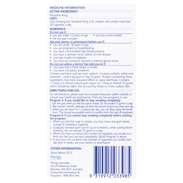 Nicotinell Gum Fruit 4Mg 24Pk