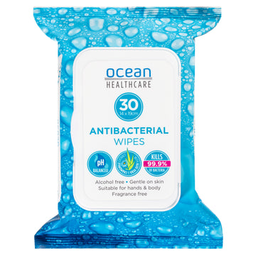 Ocean A/Bact Wipes 30 Pk