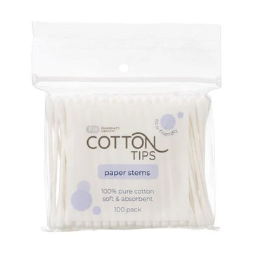 PHARMACY HEALTH Cotton Tips 100 Pack