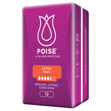 Poise Extra Pad 12Pk