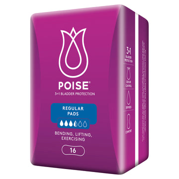 Poise Regular Pad 16Pk