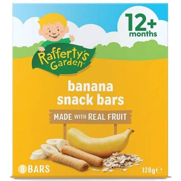 Rafferty's Garden Banana Snack Bars 128g 12+ Months Baby Food Biscuit Snacks