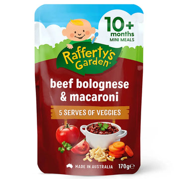 Rafferty's Garden Beef Bolognese & Macaroni 170g 10+ Months Baby Feeding Food