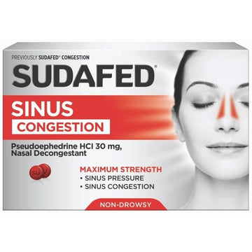 PHARMACY HEALTH Sinus Pain Relief (Pseudoephedrine) 24 Tablets
