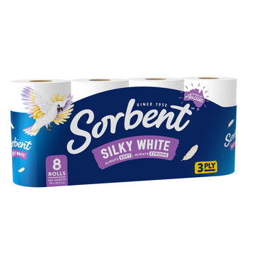 Sorbent Toilet Tissue White 8Pk