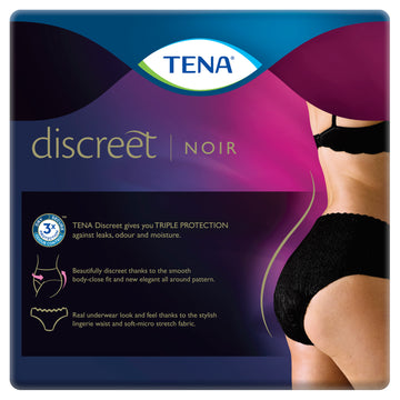 Tena Pant Black Low/W Med 10Pk