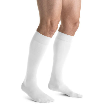 Jobst Mens Knee High Medium Black 15-20mmhg 1 Pair