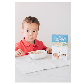 Bellamy's Organic Spelt Macaroni Pasta 200g 8+ Months Baby Infant Feeding Food