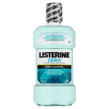 Listerine Zero Mouthwash Zero Alcohol 500Ml