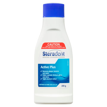 Steradent Active Plus Pwdr 200G