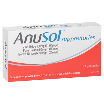 Anusol Suppos 12Pk