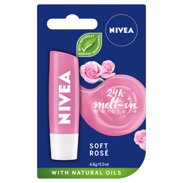 Nivea Lip Care Balm Soft Rose 4.8G