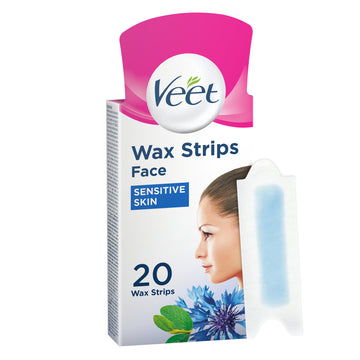 Veet Sens Wax Strips Face 20Pk