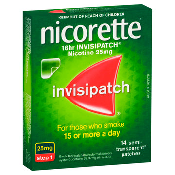 Nicorette Invis Step Patch 25Mg 14Pk