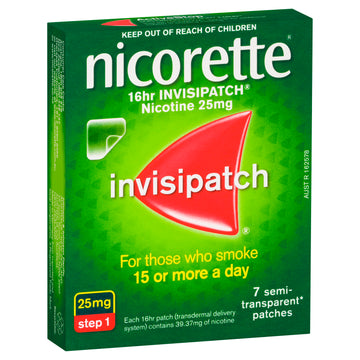 Nicorette Invis Step Patch 25Mg 7Pk