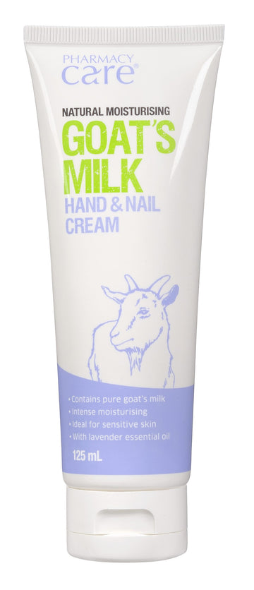 Pharmacy Care Goat'S Milk Hand & Nail Cream 125Ml Bottle Moisturiser Skin Care