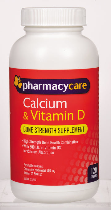 Phcy Care Calcium & Vit D 120Tab