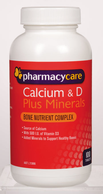 Phcy Care Calcium & Vit D Plus 100Tab