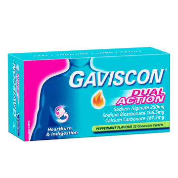 Gaviscon Dual Action P/Mint 32Tab