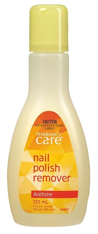 Pharmacy Care Nail Polish Remover Acetone 125Ml Bottle Manicure Pedicure Beauty