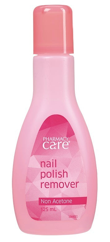 Pharmacy Care Nail Polish Remover Non Acetone 125Ml Bottle Manicure Pedicure